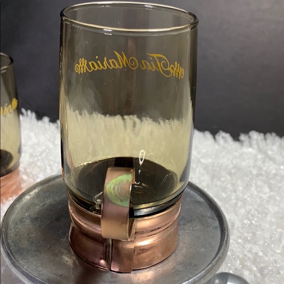 Vintage (2) Tia Maria Expresso cups Copper Finish - Picture 7 of 9